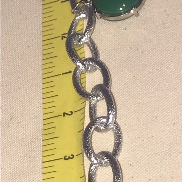 Vintage Green Bauble Silver/Gold Tone Bracelet - Picture 12 of 16